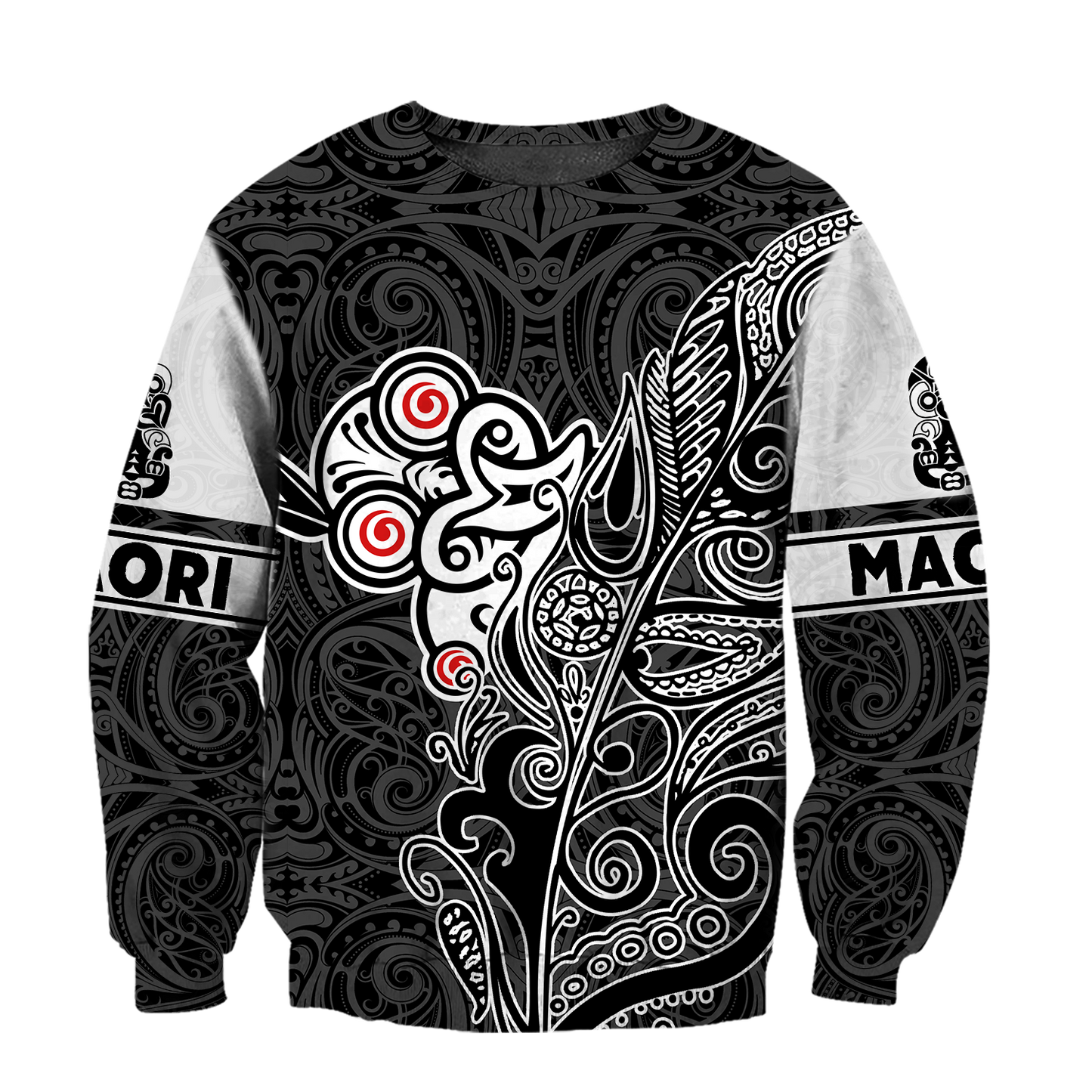 Tiki fern maori hoodie all over printed shirts for men and women AZ301201 - Amaze Style™-Apparel