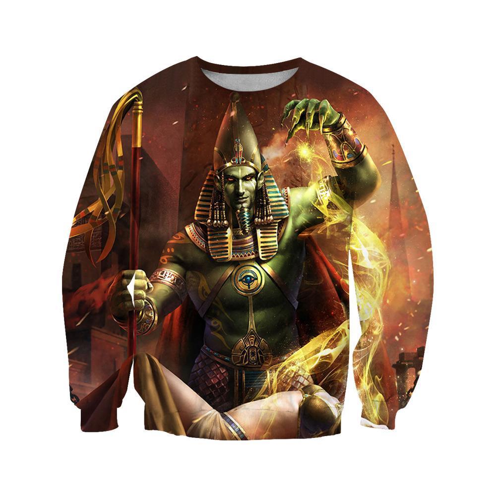 3D All Over Ptah Egyptian God Hoodie - Amaze Style™-Apparel