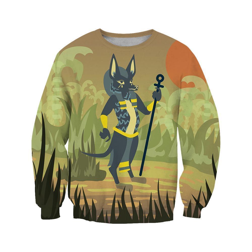 3D All Over Print Anubis Paganism Hoodie - Amaze Style™-Apparel