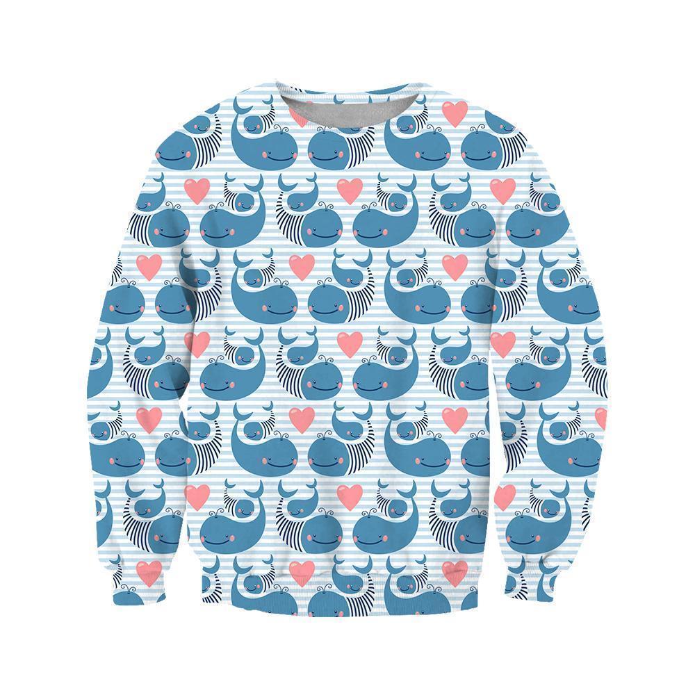 3D All Over Mother Dolphin  Hoodie - Amaze Style™-Apparel