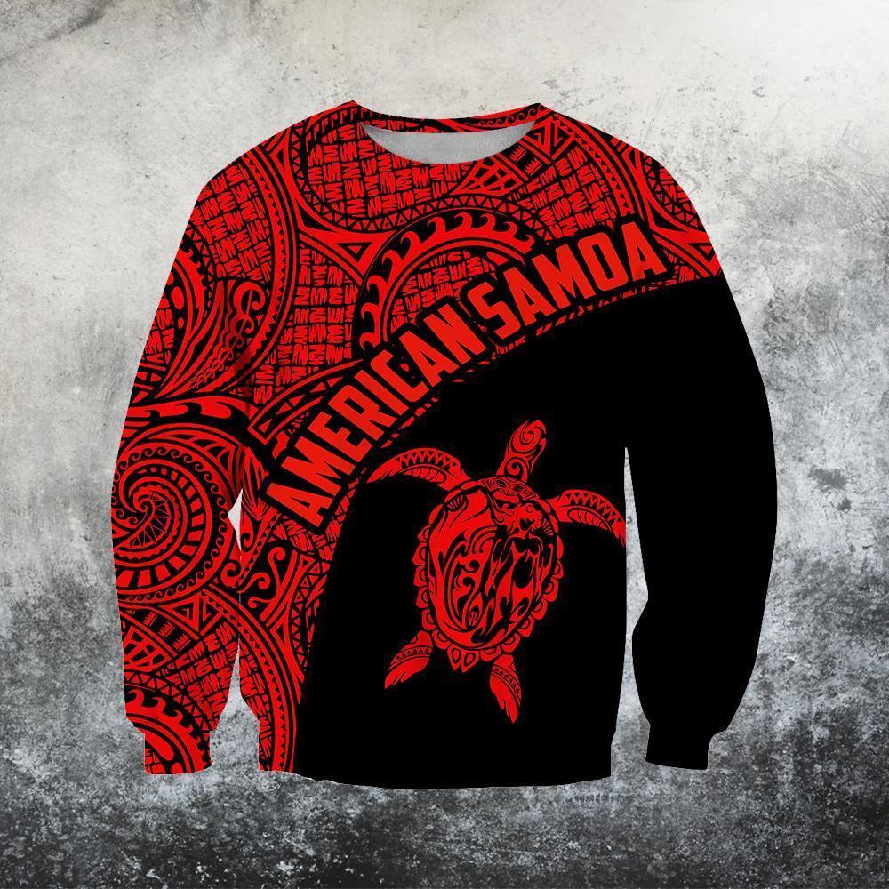 American Samoa Polynesian Hoodie - Red PL - Amaze Style™-Apparel