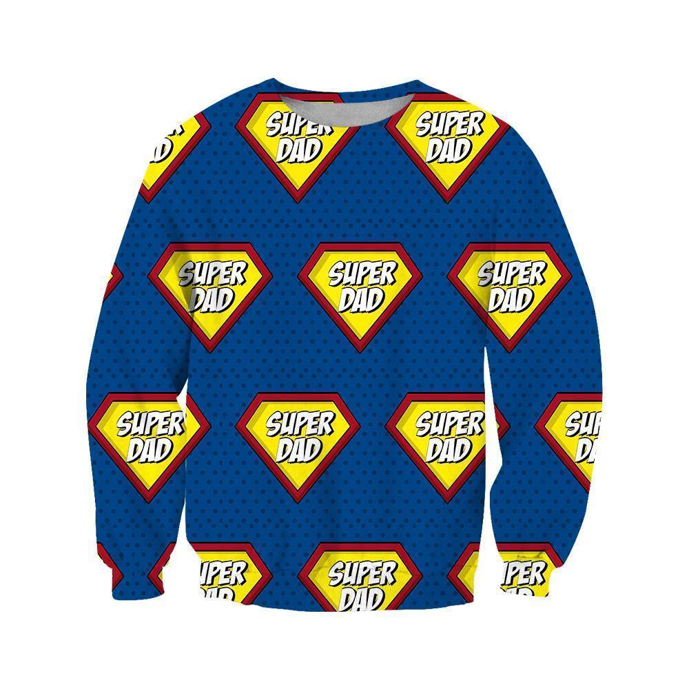 3D All Over Super Dad Hoodie - Amaze Style™-Apparel