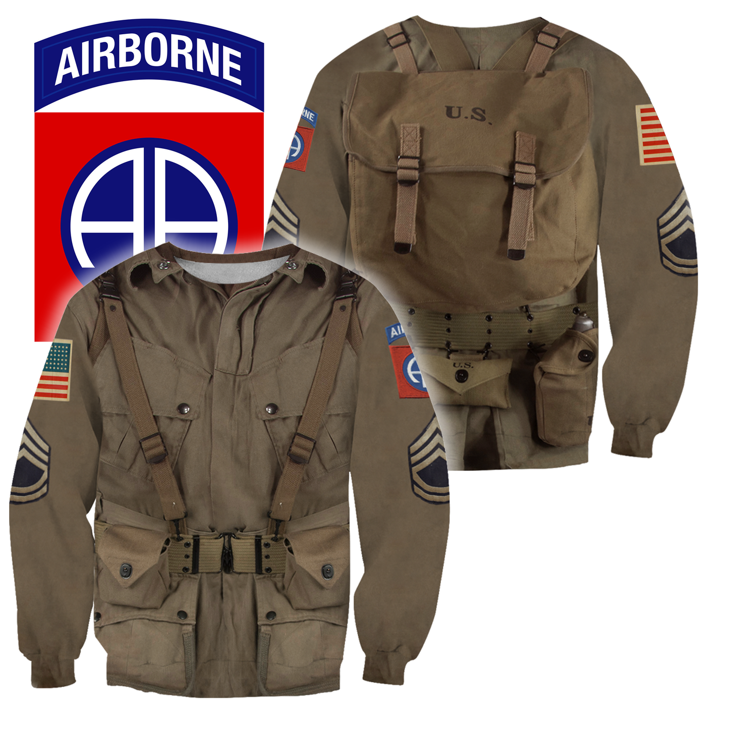 3D All Over Printed 82nd Airborne Division WW2 - Amaze Style™-Apparel