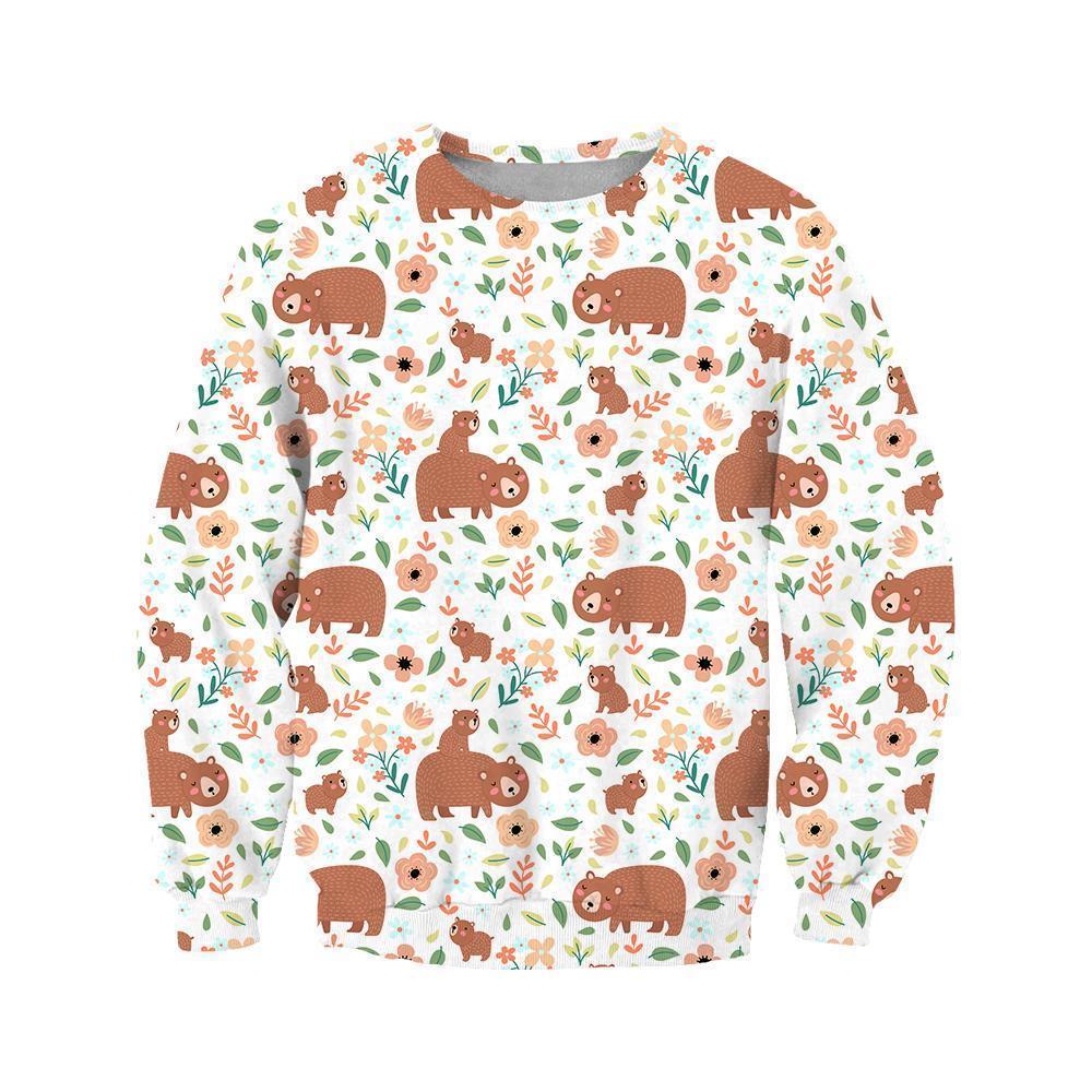 3D All Over Son And Mother Bear Hoodie - Amaze Style™-Apparel