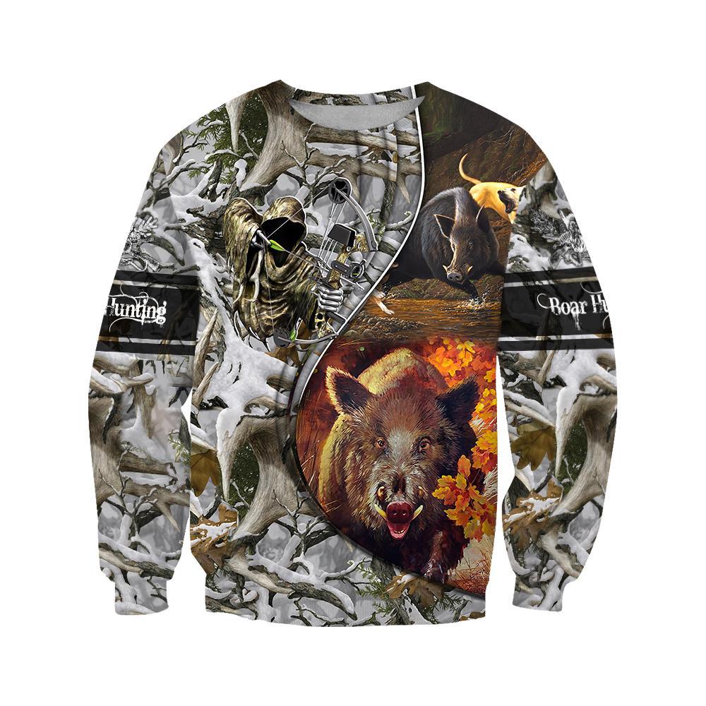 Boar hunting camo 3D all over printed shirts for men and women JJ271202 PL - Amaze Style™-Apparel