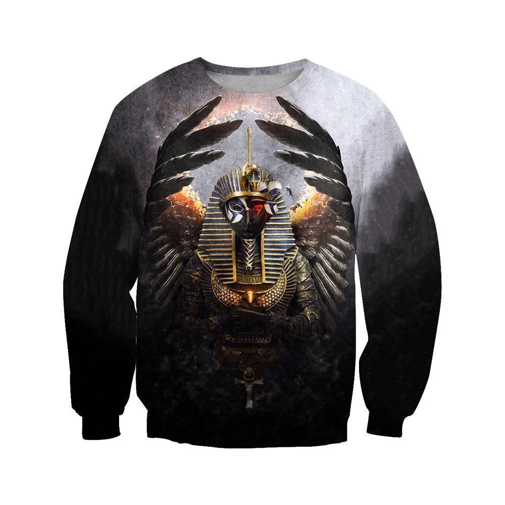 3D All Over Print Horus Egyptian Gods Hoodie - Amaze Style™-Apparel