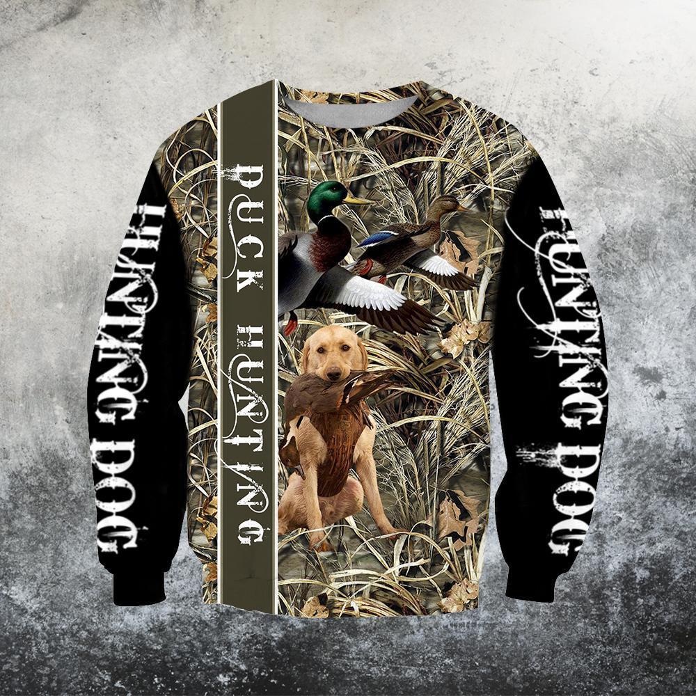 3D All Over Printed Duck Hunting Dog Hoodie - Amaze Style™-Apparel