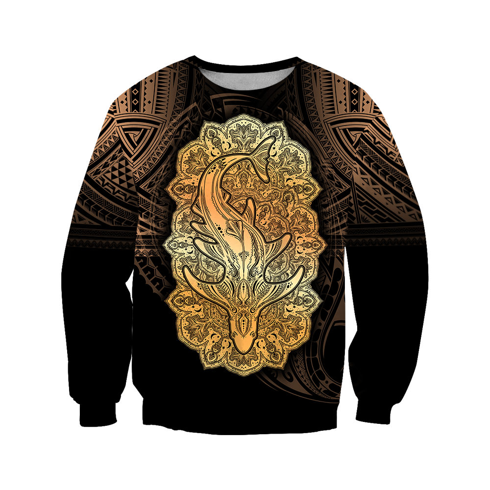 Wild Shark Polynesian 3d all over printed shirt and short for man and women JJ190202 PL - Amaze Style™-Apparel