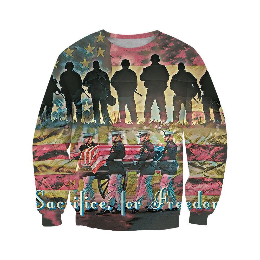 All Over Printed Sacrifice For Freedom Shirts - Amaze Style™-Apparel