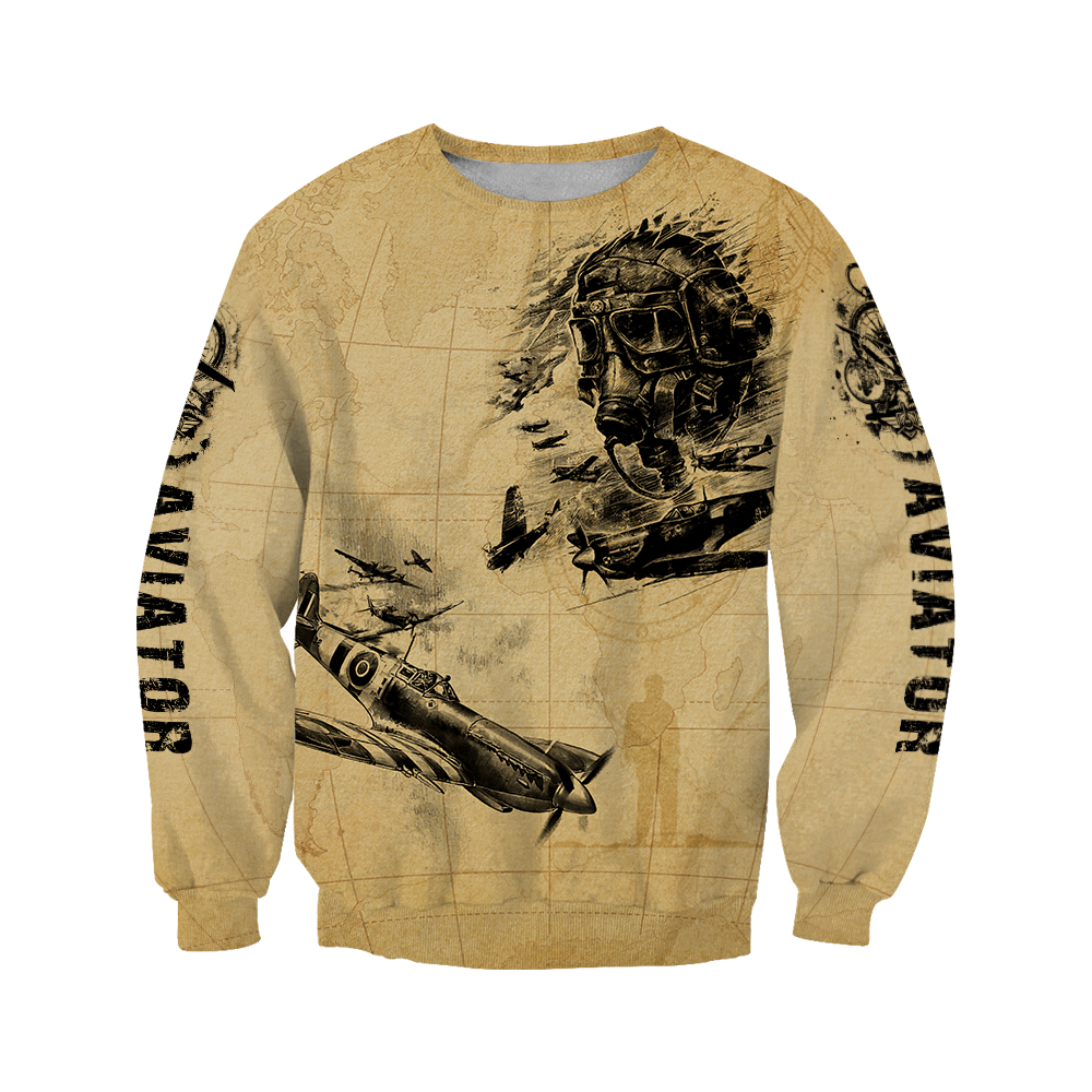 Aviator fly high brave and safe all over printed shirts for men and women JJ030101 - Amaze Style™-Apparel