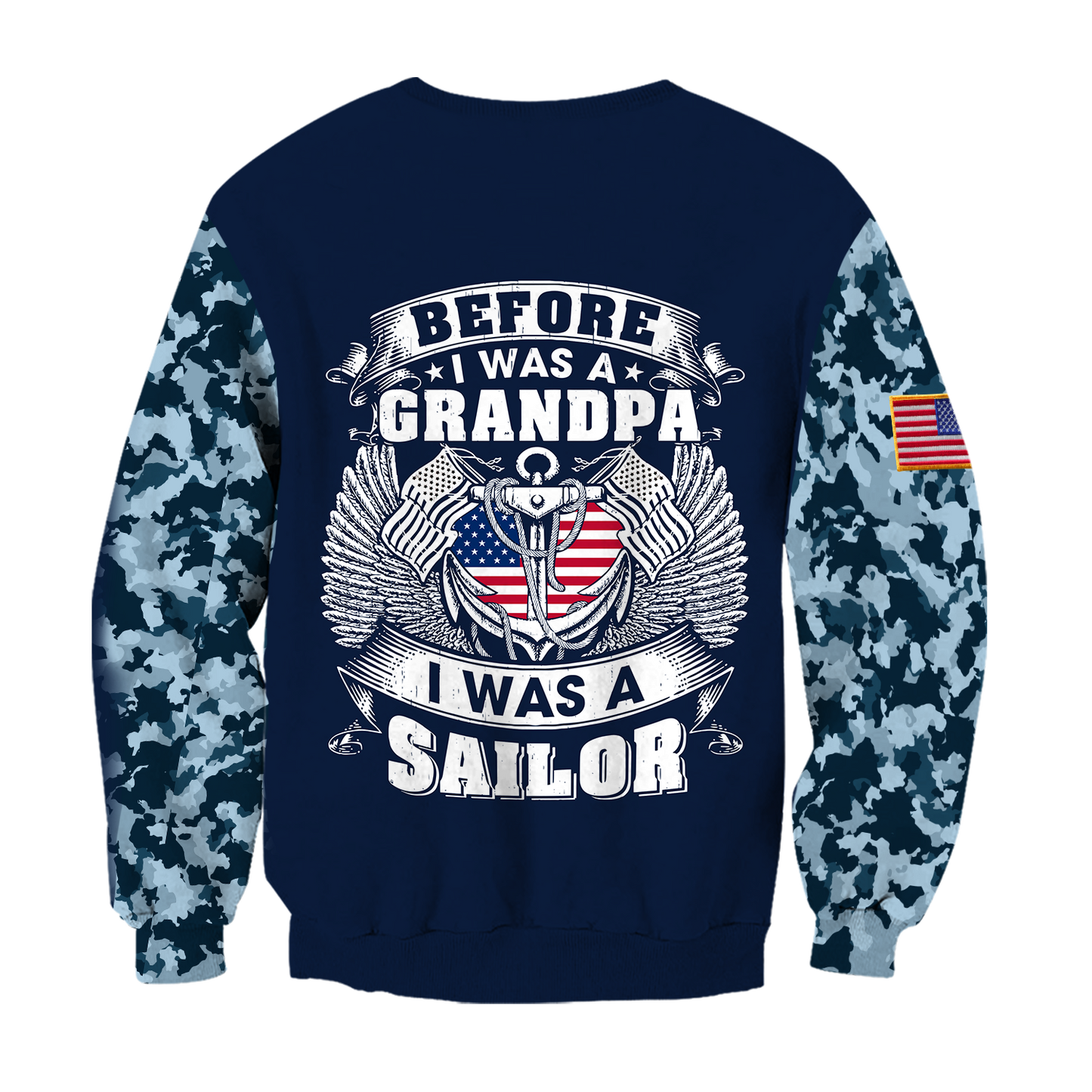 All Over Printed Navy Veteran Hoodie TR2808203-MEI