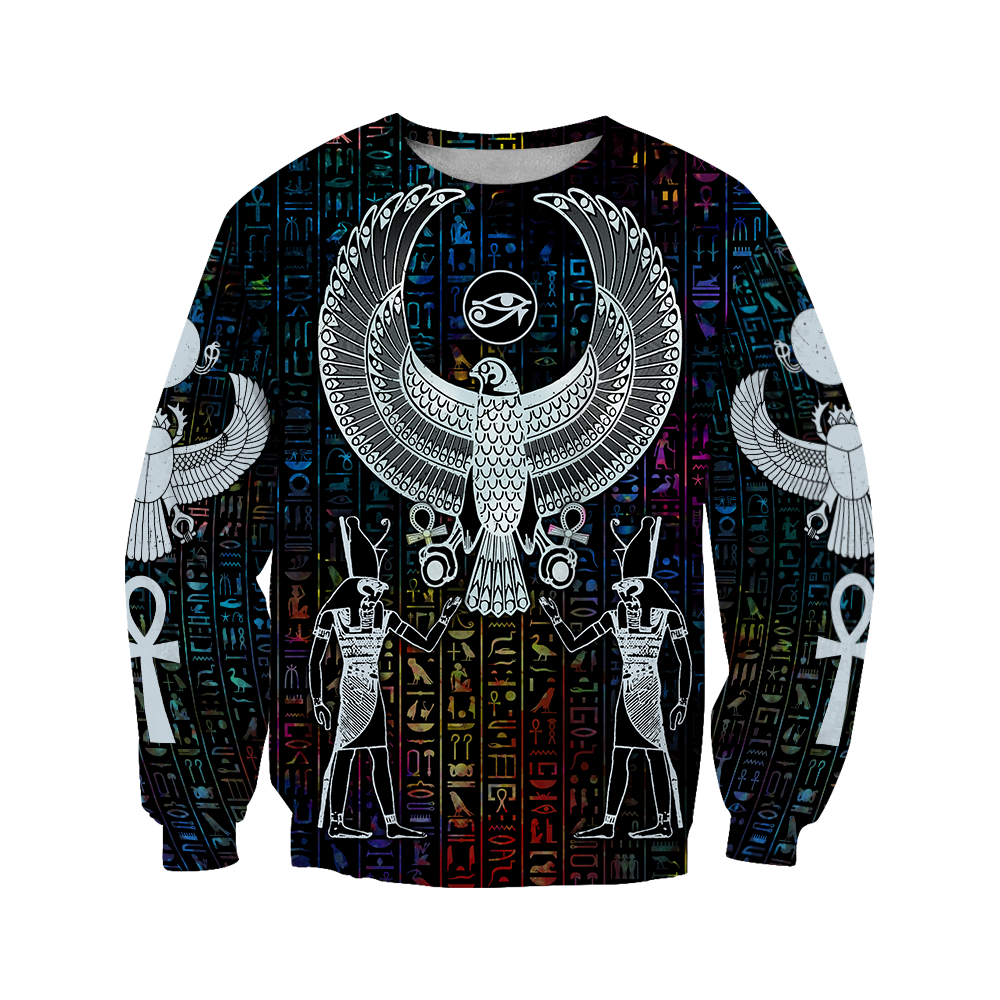 3D All Over Printed Hieroglyphics Ancient Egypt Hoodie Clothes JJ020401 - Amaze Style™-Apparel