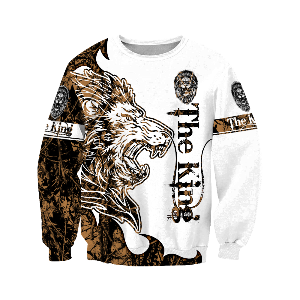 The King Lion Tattoo Over Printed Hoodie TP