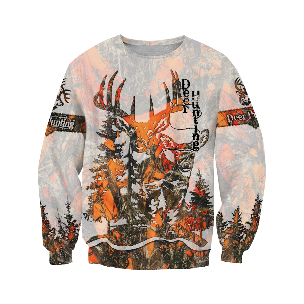 3D All Over Print Deer Hunting Hoodie JJW10082001