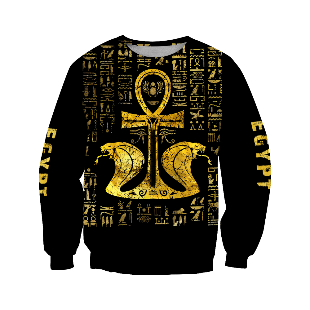 3D All Over Printed Ankh Ancient Egypt Hoodie Clothes MP08082002