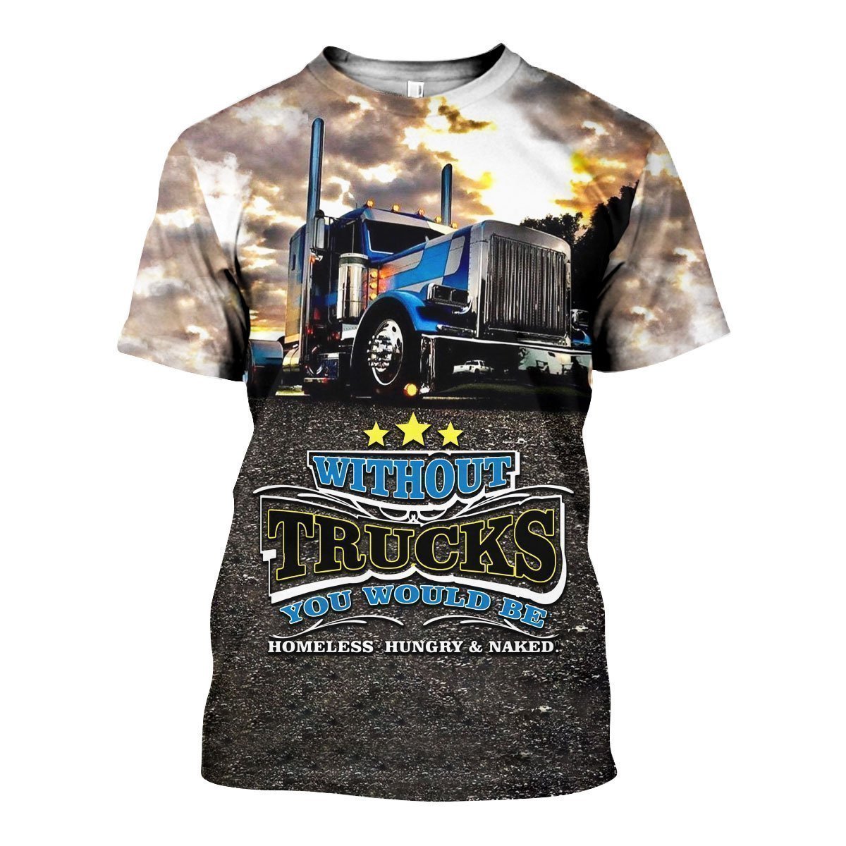 3D All Over Printed Truck Shirts And Shorts - Amaze Style™-Apparel