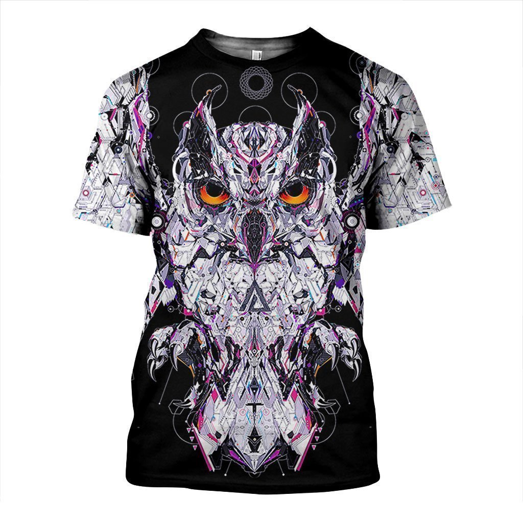 3D All Over Printed Owl Shirts and Shorts - Amaze Style™-Apparel