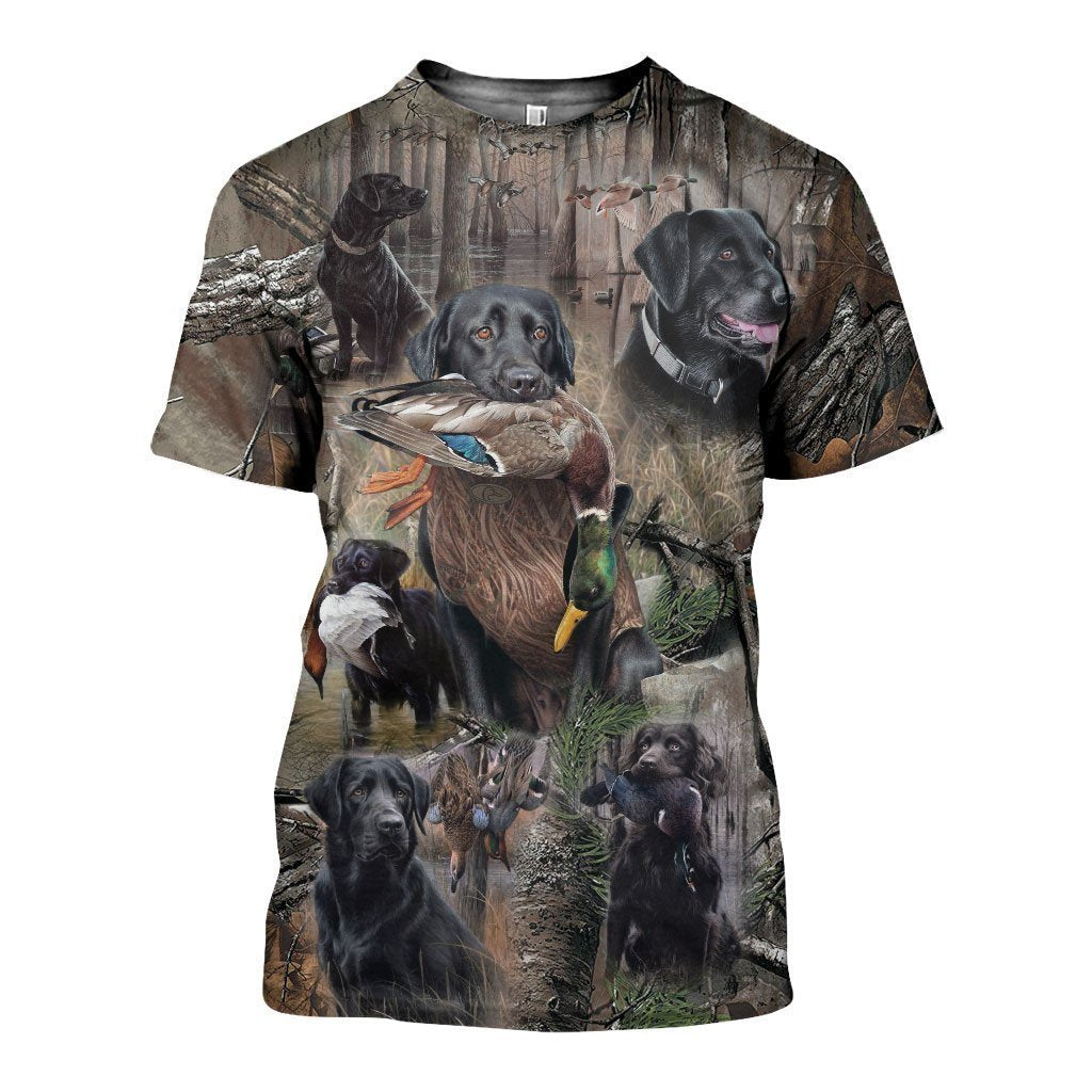 3D All Over Printed Labrador Retriever Hunting Dog Camo Art - Amaze Style™-Apparel