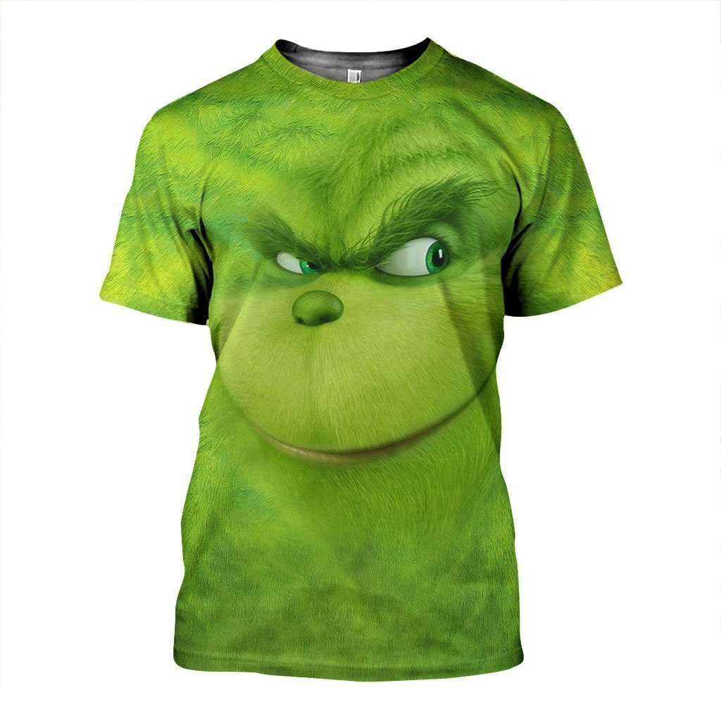 3D ALL OVER PRINTED DIRTY SMILING GRINCH FACE - Amaze Style™-Apparel