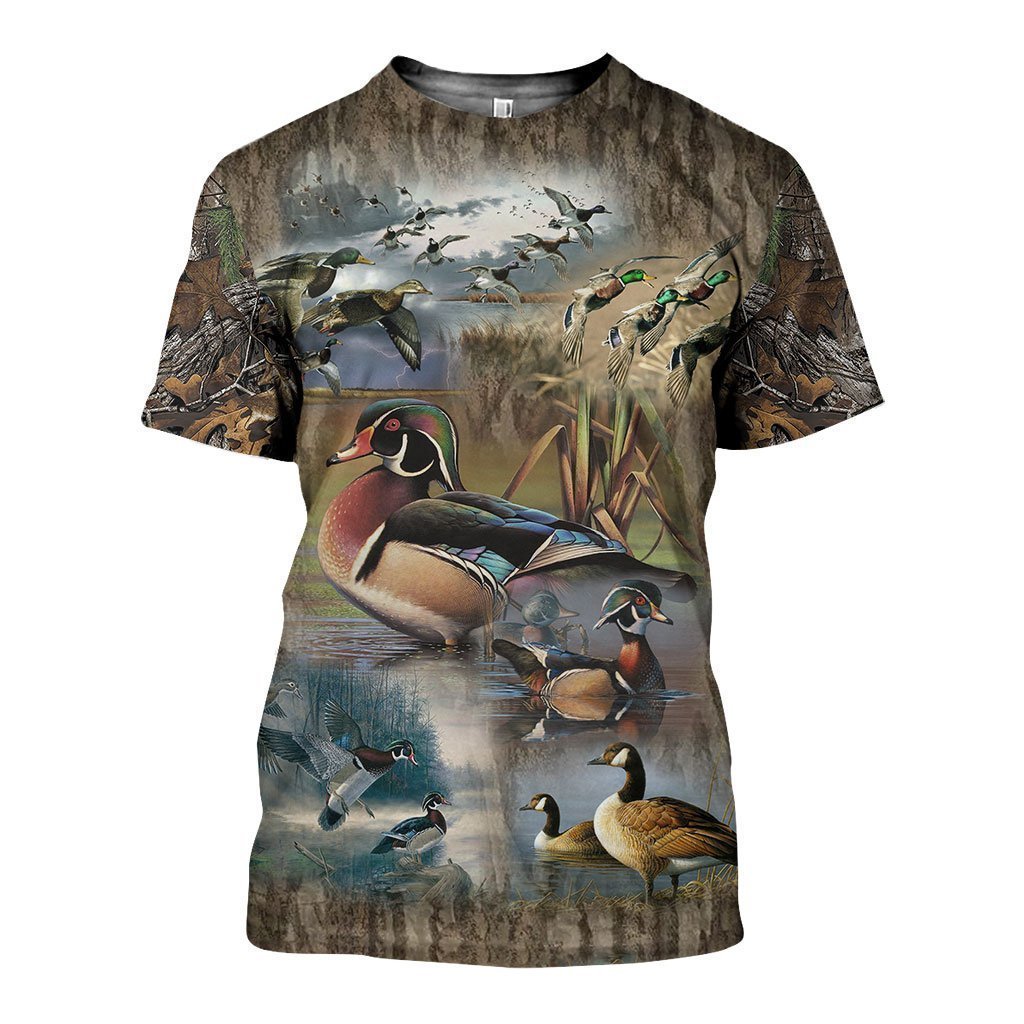 3D All Over Printed Hunting Duck Shirts - Amaze Style™-Apparel