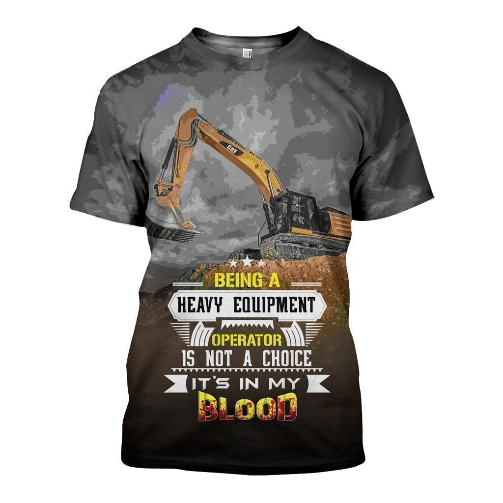 3D All Over Printed CAT Excavator Shirts and Shorts - Amaze Style™-Apparel