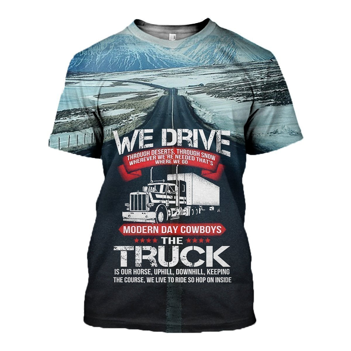 3D All Over Printed Truck Tops-Apparel-6teenth World-T-Shirt-S-Vibe Cosy™