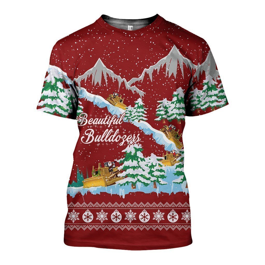 3D All Over Printed Bulldozers-Apparel-6teenth World-T-Shirt-S-Vibe Cosy™