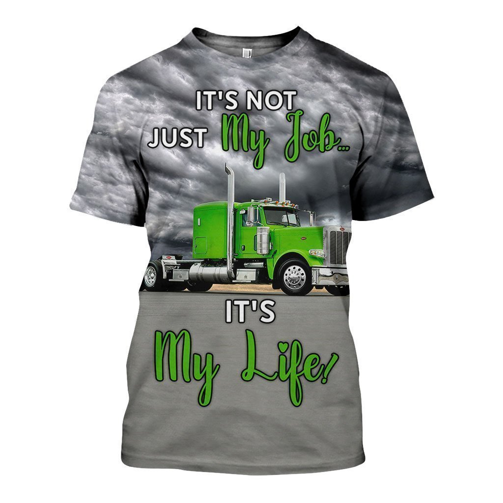 3D All Over Printed Green Truck Shirts and Shorts - Amaze Style™-Apparel