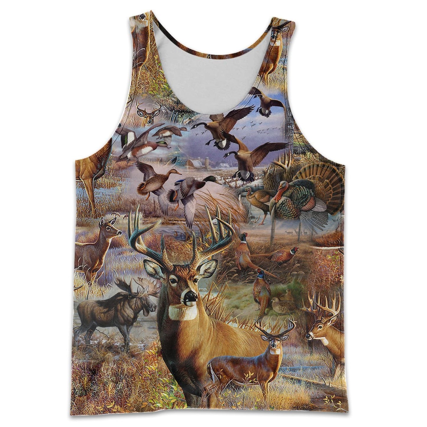 3D All Over Printed Camo Hunting Animals Art Shirts and Shorts - Amaze Style™-Apparel