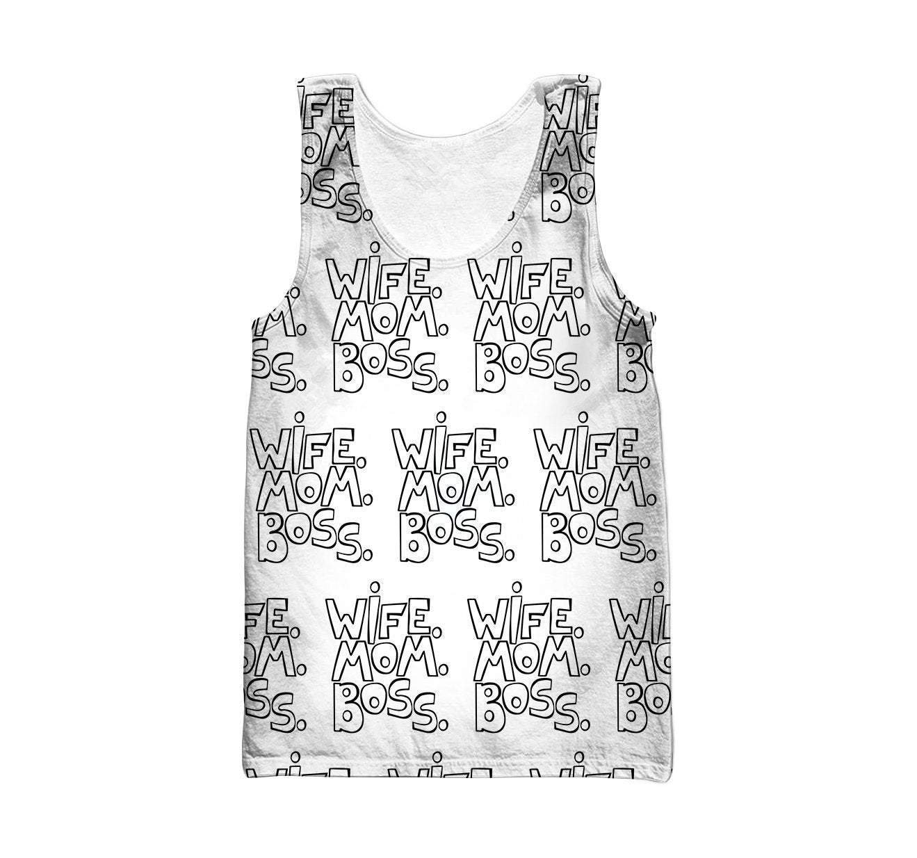 3D All Over Black Wife Mom Boss Hoodie - Amaze Style™-Apparel