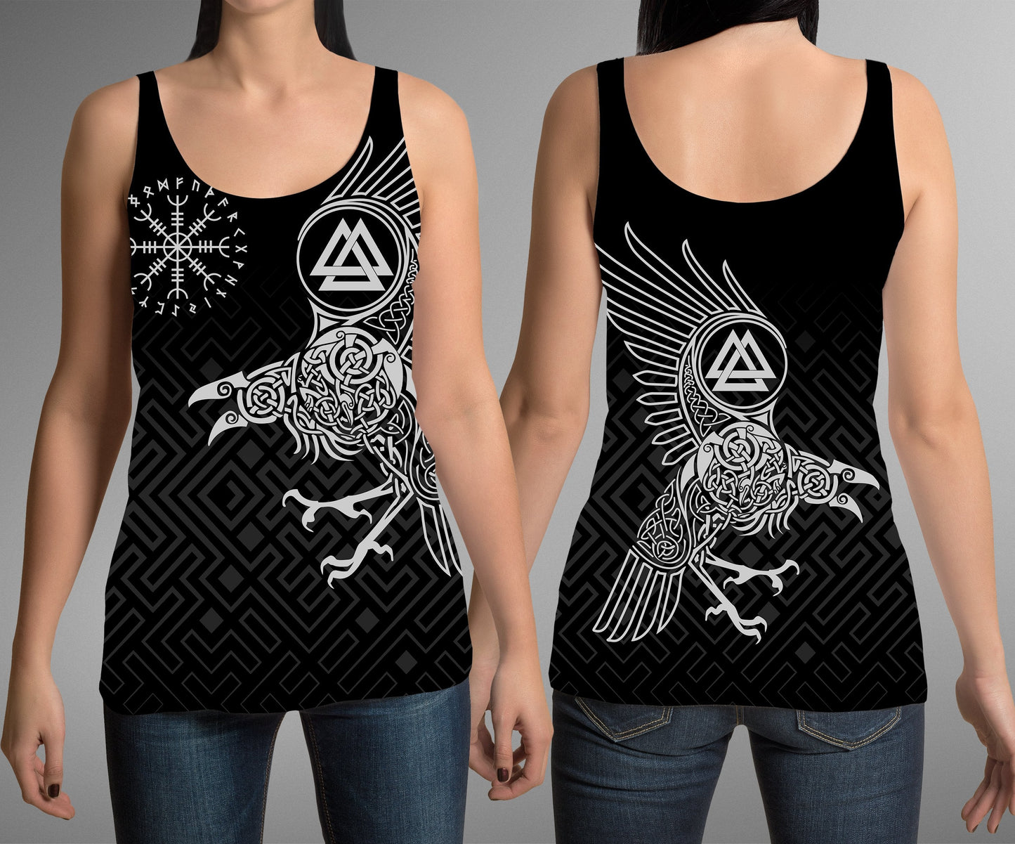 The Raven of Odin - Tattoo Style - Amaze Style™-Apparel