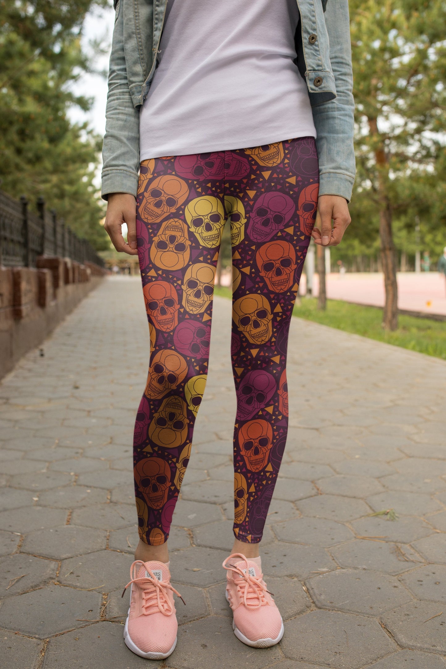 3D All Over Print fantasy Skull Legging - Amaze Style™-Apparel
