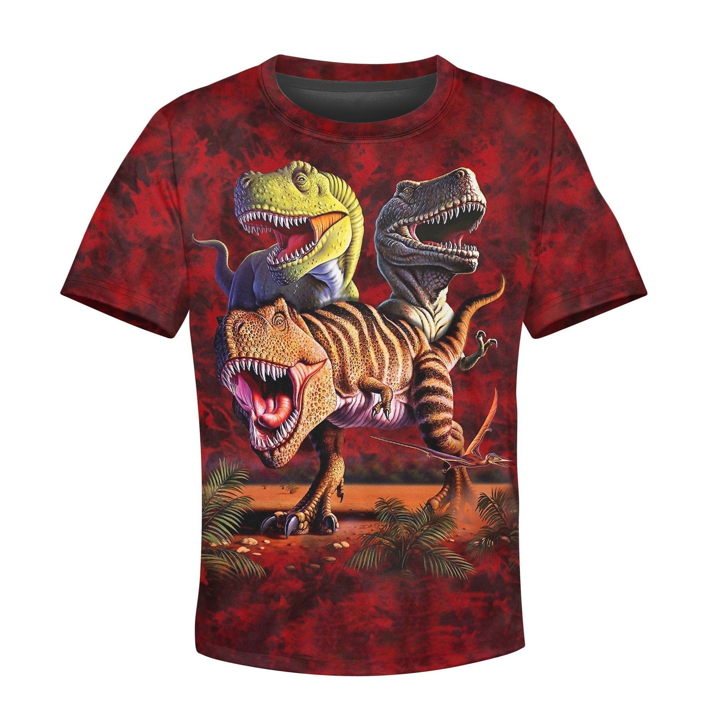 3D All Over Printed T-Rex Collage Shirts - Amaze Style™-Apparel