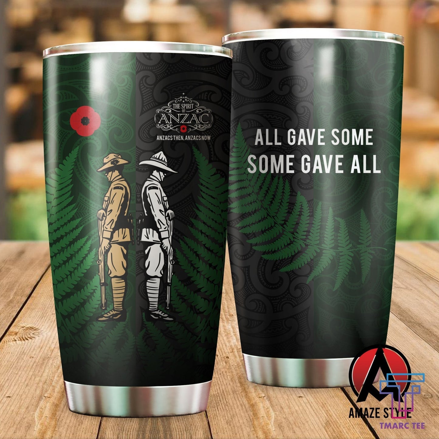 ANZAC day lest we forget Kiwi and Australia Soldier Stainless Steel Tumbler 20 Oz TR180201 - Amaze Style™-Tumbler