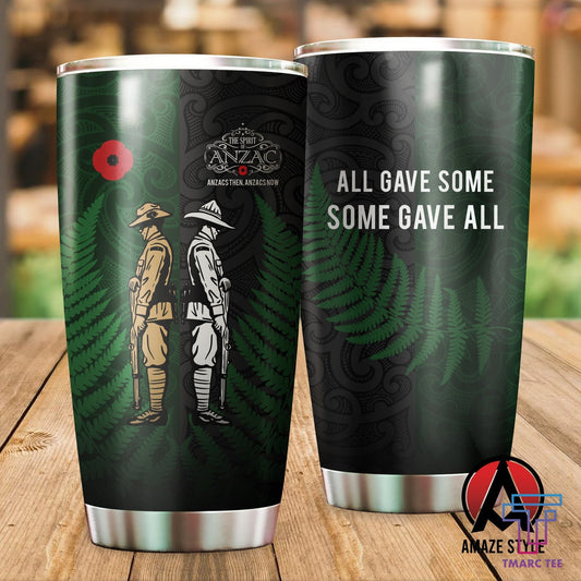 ANZAC day lest we forget Kiwi and Australia Soldier Stainless Steel Tumbler 20 Oz TR180201 - Amaze Style™-Tumbler