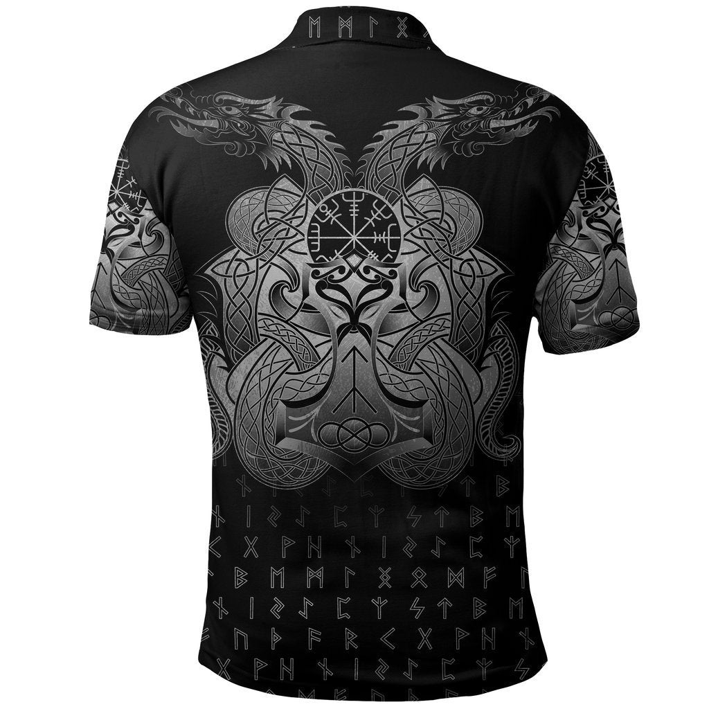Vikings Vegvisir Mjolnir and Dragon Norse Tattoo - Amaze Style™-Apparel