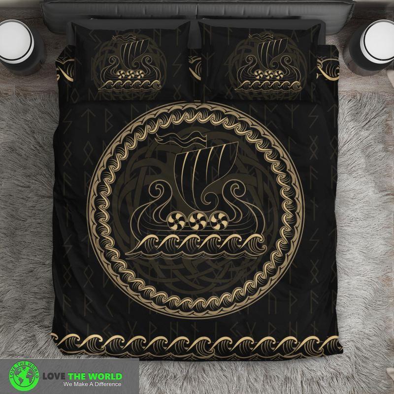 Viking bedding set- Viking ship NN8 - Amaze Style™-BEDDING SETS