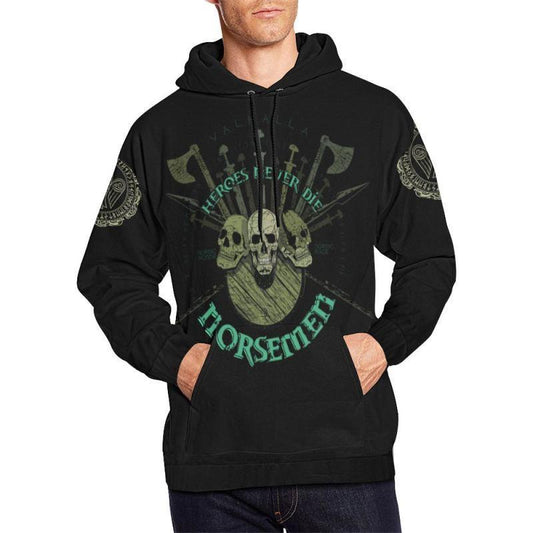 VIKING NORSEMEN AND RAVEN HOODIE - Amaze Style™-ALL OVER PRINT HOODIES