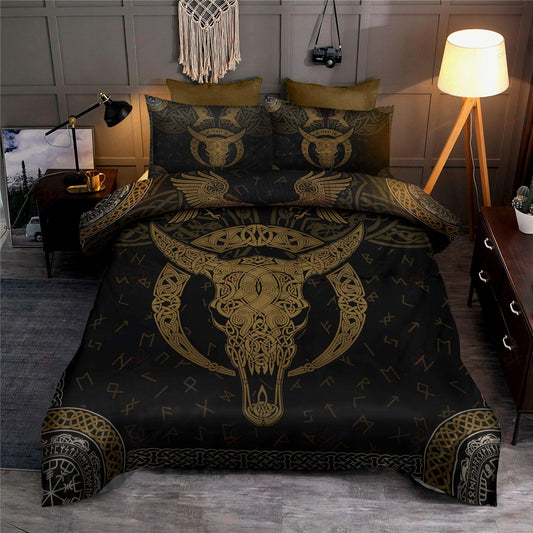 Viking Skull Bedding Set