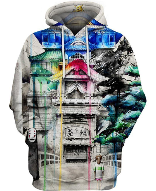 The Magical Bathhouse-ghibli-VIO STORE-Hoodie-S-Vibe Cosy™