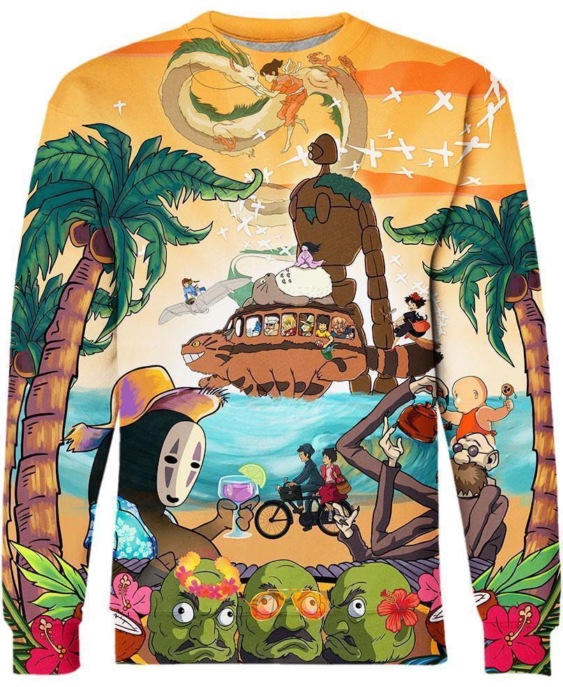 Summer Vacation-ghibli-VIO STORE-Sweatshirt-S-Vibe Cosy™