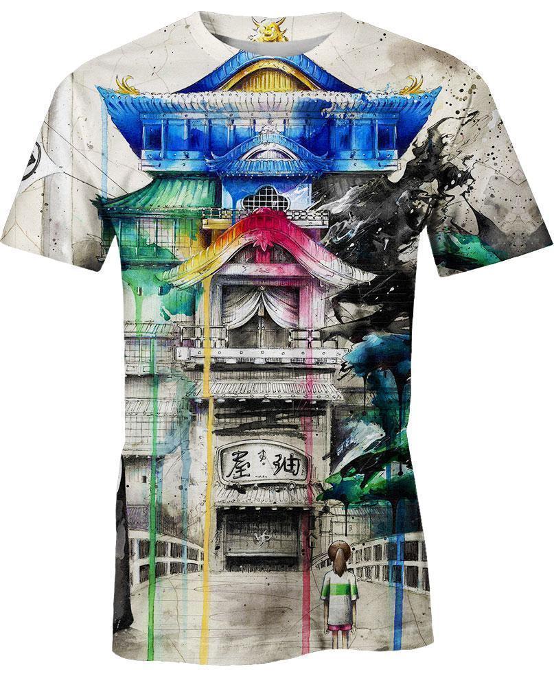 The Magical Bathhouse-ghibli-VIO STORE-T-Shirt-S-Vibe Cosy™