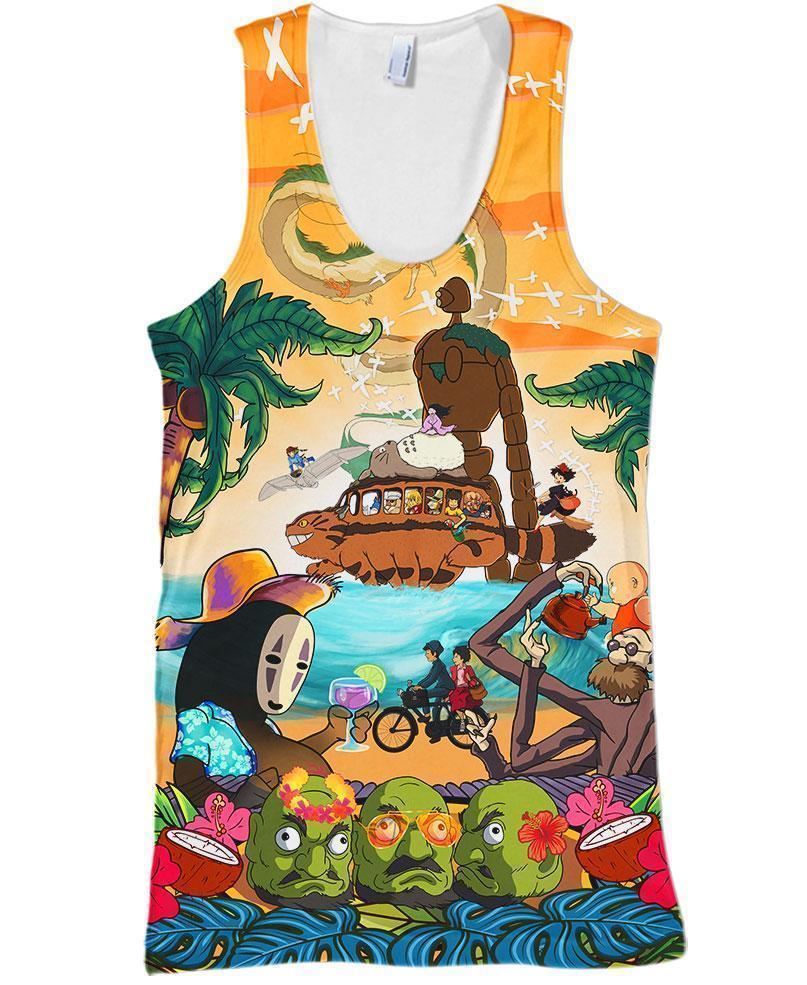 Summer Vacation-ghibli-VIO STORE-Tank-S-Vibe Cosy™