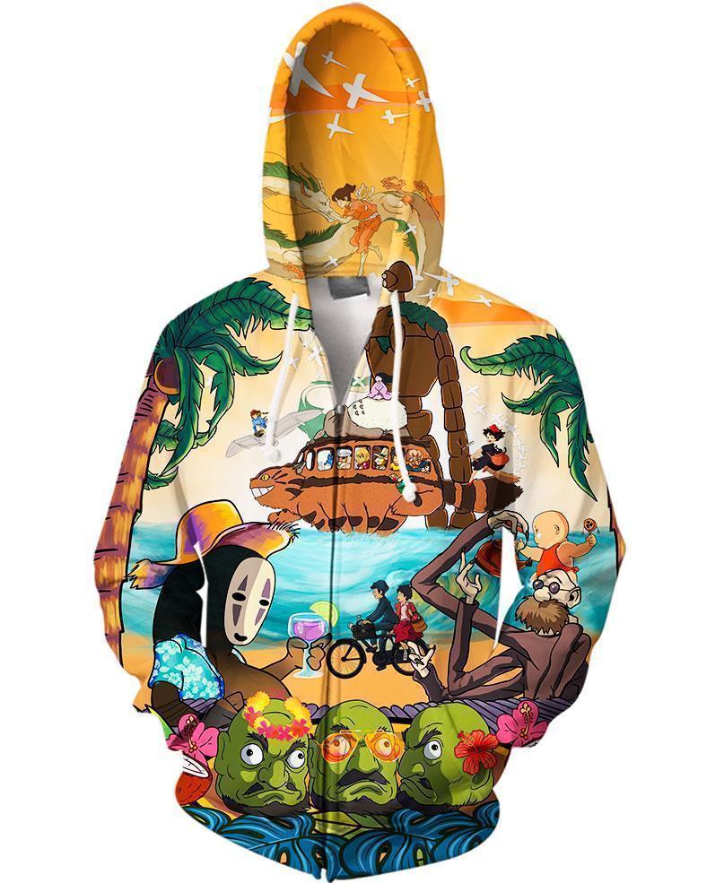 Summer Vacation-ghibli-VIO STORE-Zip-S-Vibe Cosy™