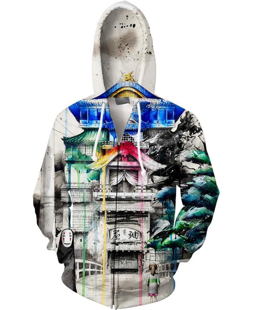 The Magical Bathhouse-ghibli-VIO STORE-Zip-S-Vibe Cosy™