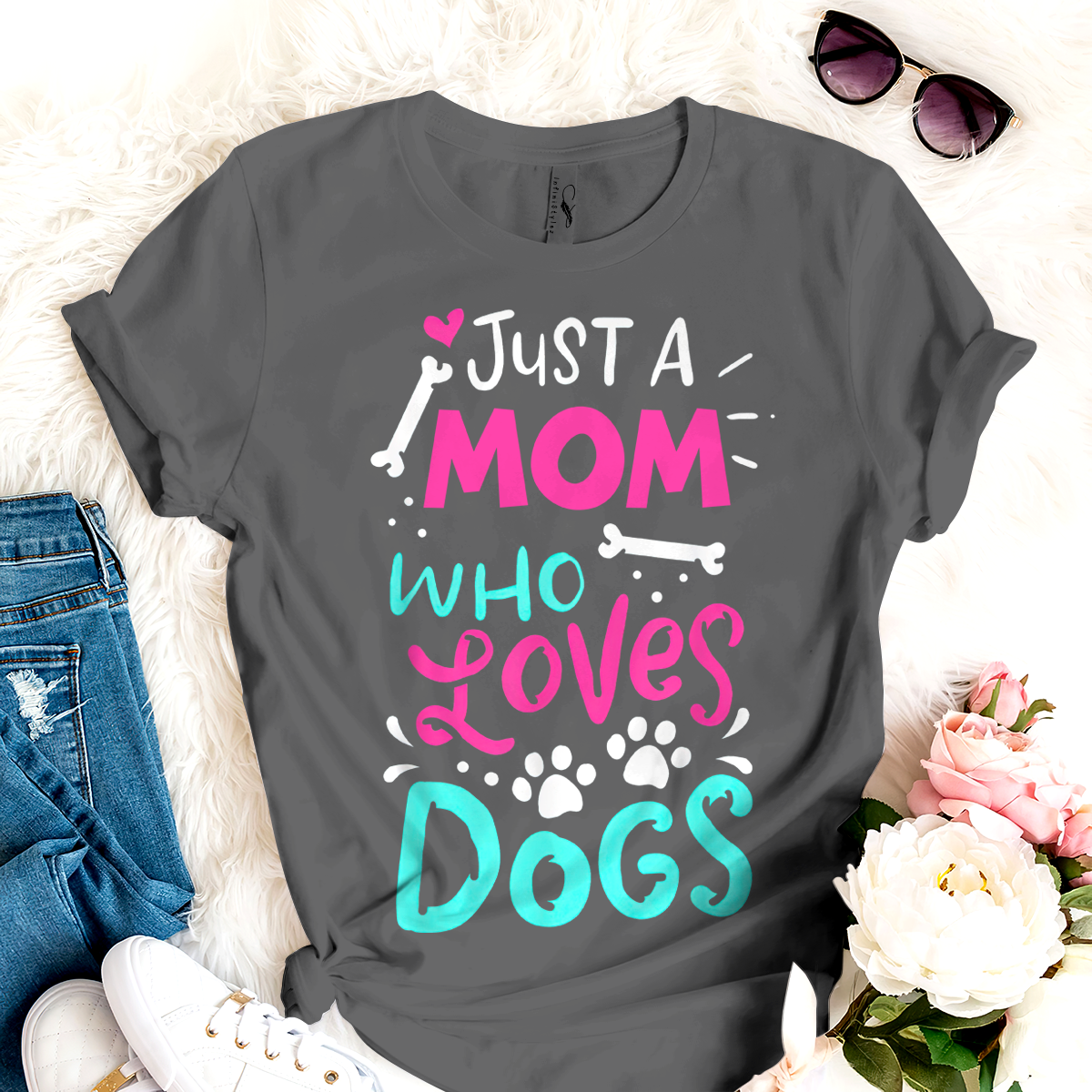 Dog T-shirt Just A Mom Who Loves Dog TH