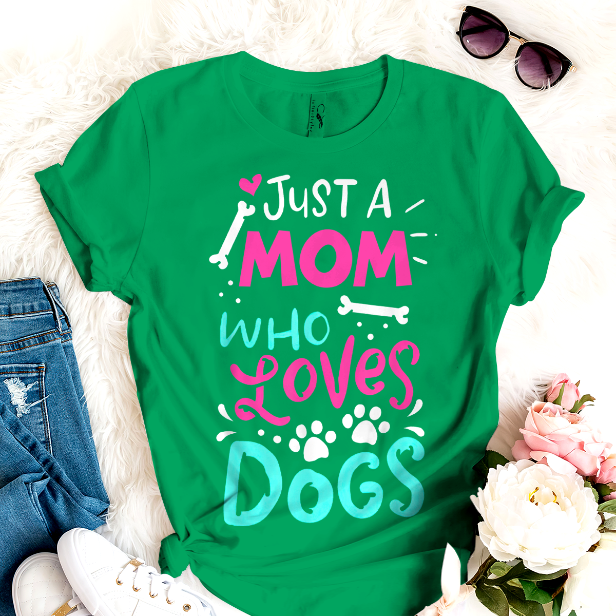 Dog T-shirt Just A Mom Who Loves Dog TH