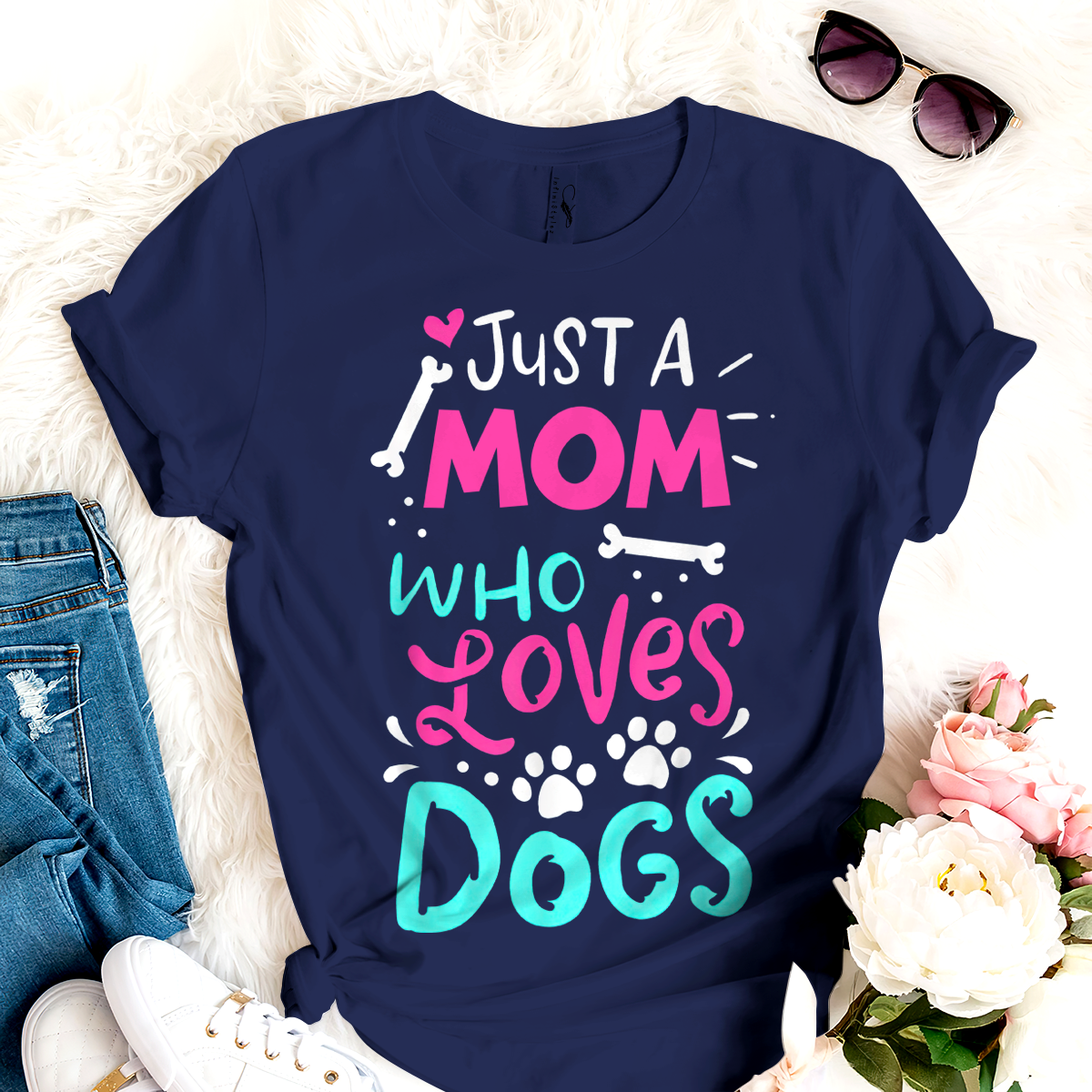 Dog T-shirt Just A Mom Who Loves Dog TH