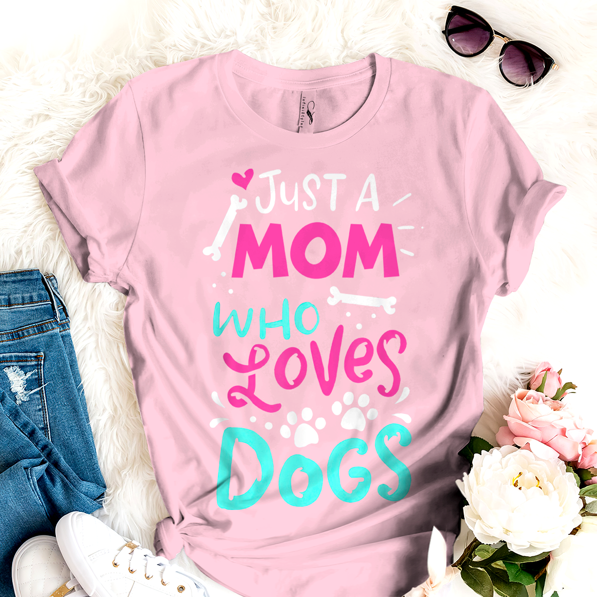 Dog T-shirt Just A Mom Who Loves Dog TH