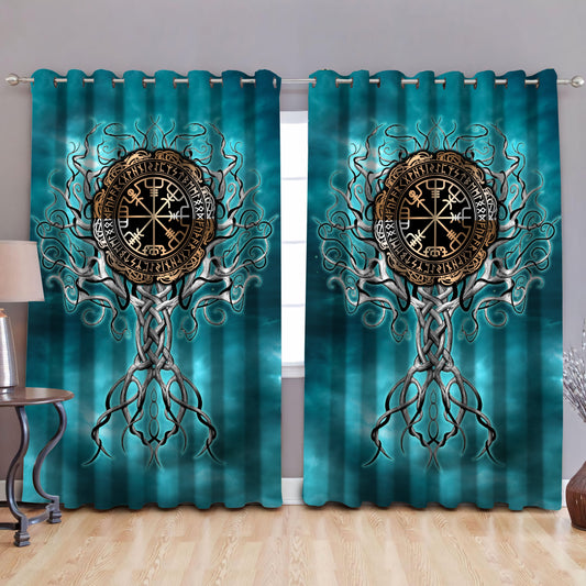 Vikings - Tree of Life Thermal Grommet Window Curtains